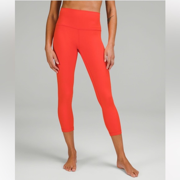 Like New : worn 2-3x Lululemon Solar Orange Align 23” sz 4 - Picture 1 of 2